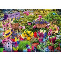 Puzzel 1000 stukjes - Welkom in onze tuin