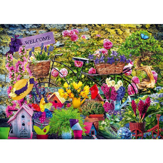 Puzzle 1000 Teile - Willkommen in unserem Garten