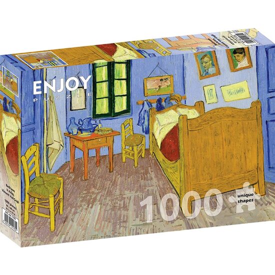 Puzzle 1000 piese Enjoy - Vincent Van Gogh: Bedroom in Arles