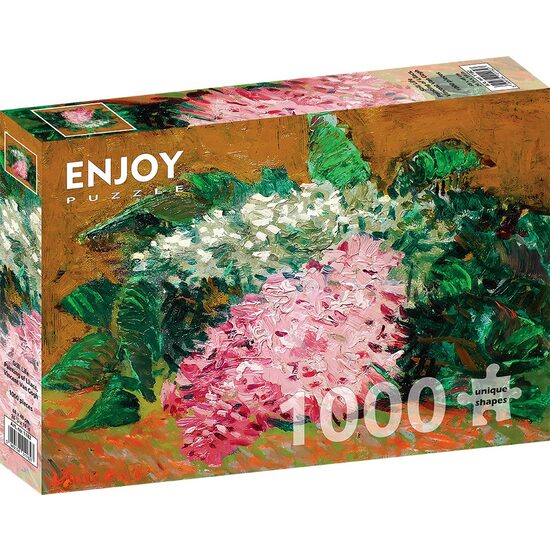 Puzzle 1000 piese Enjoy - Vincent Van Gogh: Still Life Painting of Lilacs