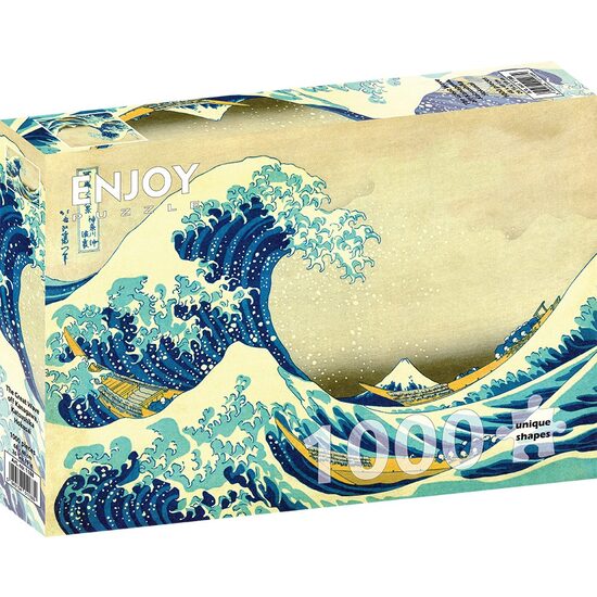 Puzzle 1000 piese Enjoy - Katsushika Hokusai: The Great Wave off Kanagawa