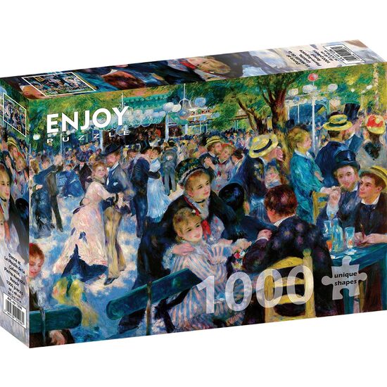 Puzzel 1000 stukjes Geniet - Auguste Renoir: Dans in Le Moulin de la Galette