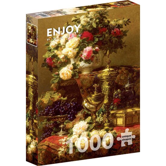 Puzzle 1000 piezas Enjoy - Jean-Baptiste Robie: Flores y Frutas