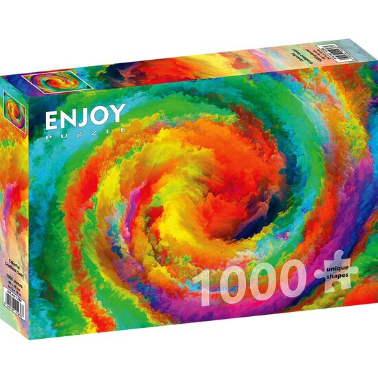 Puzzle 1000 Teile Enjoy – Bunter Farbverlaufswirbel