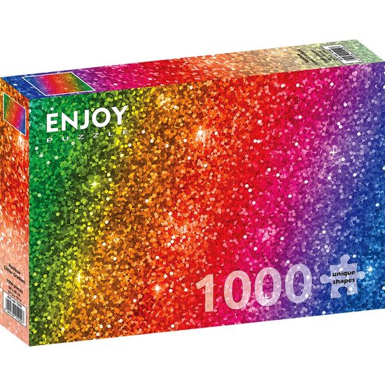Puzzle 1000 Teile Enjoy - Rainbow Glitter Gradient