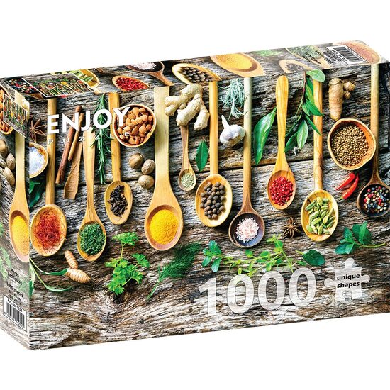 Puzzle 1000 pièces Enjoy - Herbes et épices