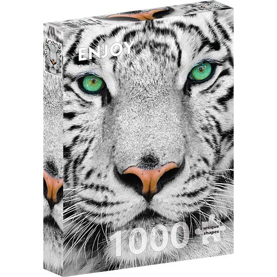Puzzle 1000 piezas Enjoy - Tigre Siberiano Blanco