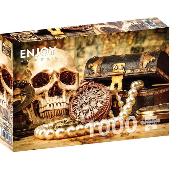 Puzzle 1000 Teile Enjoy – Schreibtisch des Piratenkapitäns