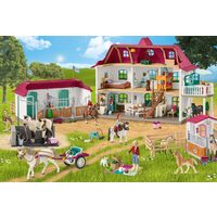 Puzzle de 100 piezas - Club Hípico: Establos