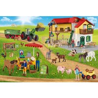 Puzzle 100 Teile – Farm World: Bauernhof und Markt