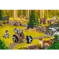 Puzzle 150 Teile – Wild Life: Wo die Waschbären leben