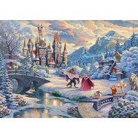 Puzzle 1000 Teile - Disney: Die Schöne und das Biest Winterzauber