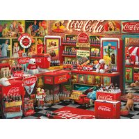Puzzle 1000 Teile - Coca Cola: Nostalgieshop