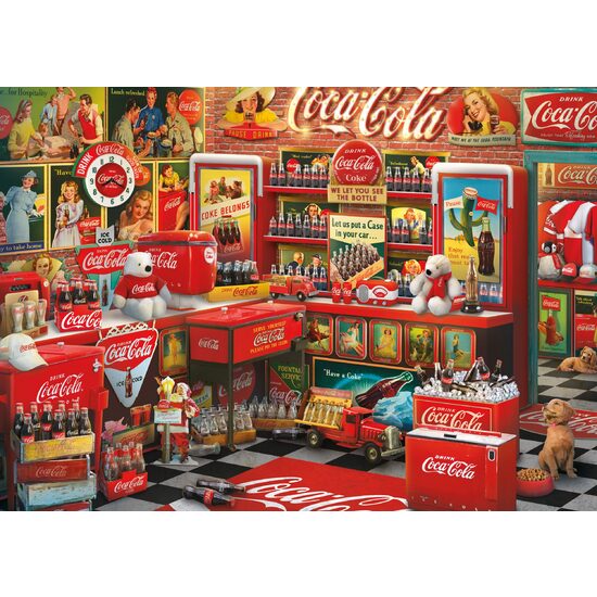Puzzle 1000 Teile - Coca Cola: Nostalgieshop