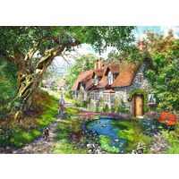 Puzzle 1000 Teile - Haus auf dem Hügel