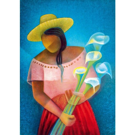 1000-teiliges Puzzle – Toffoli Louis: La Femme aux Arums, 1985