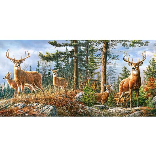 Puzzle 4000 Teile - Königliche Hirschfamilie