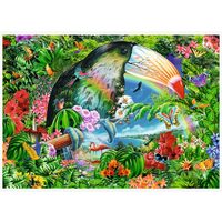 Puzzle 1000 pezzi - Puzzle a Spirale - Animali Tropicali