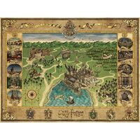 Puzzle 1500 Teile - Karte von Hogwarts