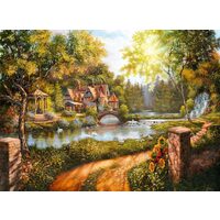 Puzzle 500 Teile - Das Haus in der Nähe des Rau