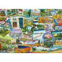 Puzzle 1000 Teile - Reiseaufkleber