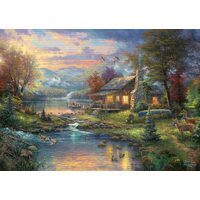 Puzzle 500 pezzi - Thomas Kinkade: Nature'S Paradise, scatola di metallo