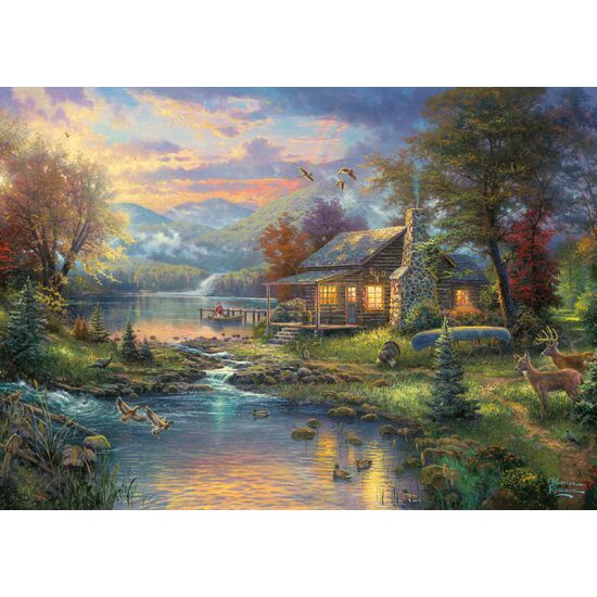 Puzzle 500 pezzi - Thomas Kinkade: Nature'S Paradise, scatola di metallo