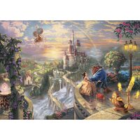 Puzzle 500 Teile – Thomas Kinkade: Die Schöne und das Biest, Metallbox