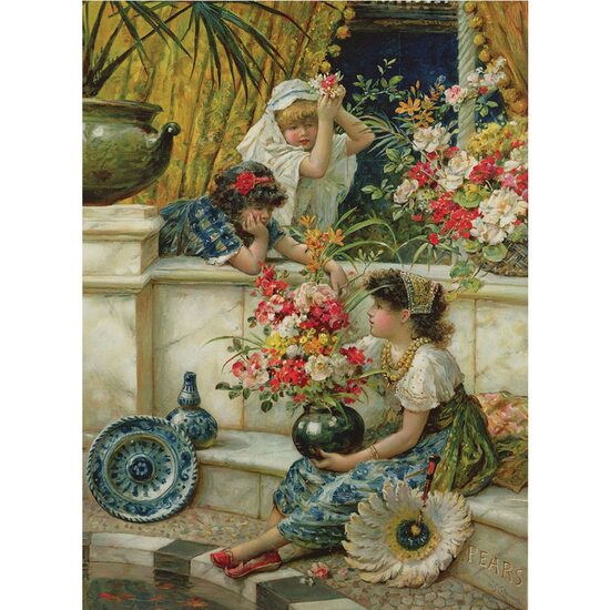 Puzzle 1000 Teile - Blumen des Ostens
