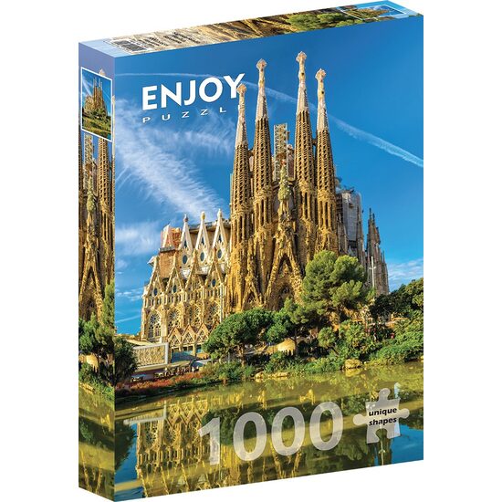 Puzzle 1000 piese Enjoy - Sagrada Familia Basilica, Barcelona