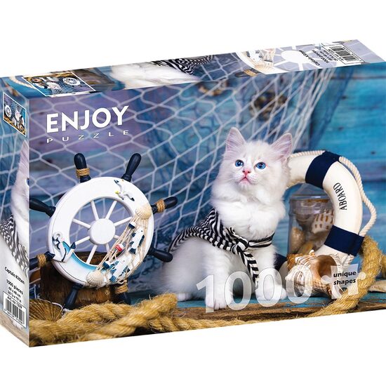 Puzzle 1000 pièces Enjoy - Capitaine Chaton