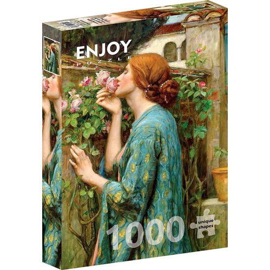 Puzzle 1000 piese Enjoy - John William Waterhouse: The Soul of the Rose