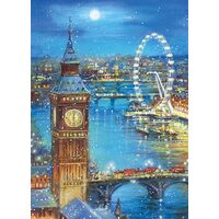 Puzzle 1000 Teile Clementoni – Schneeflocken auf der Stadt