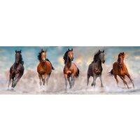 Puzzle 1000 Teile Panorama Clementoni - Pferde