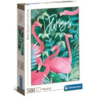 Puzzle 500 Teile Clementoni - Flamingos