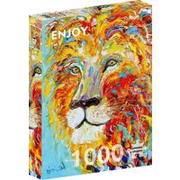 Puzzle 1000 Teile Enjoy – Bunter Löwe