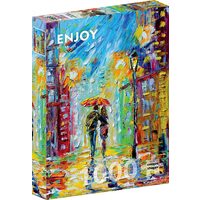 Puzzle 1000 Teile Enjoy – Rainy Romance in the City