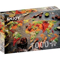 Puzzle 1000 Teile Enjoy - Weltkarte in Gewürzen