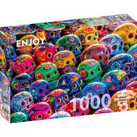 Puzzle 1000 Teile Enjoy - Bunte Schädel