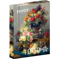 Puzzle 1000 Teile Genießen Sie - Jean Robie Baptiste: Frühlingsblumen mit Kelchen, Jean Robie