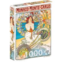 Puzzle 1000 Teile Viel Spaß – Alfons Mucha: Monaco Monte Carlo, Alphonse Mucha