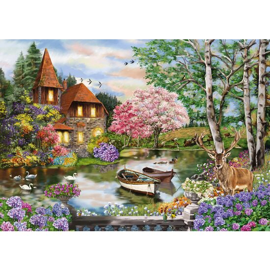 Puzzle 1000 piese Schmidt - House on the lake
