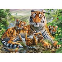 Puzzle 1000 Teile Schmidt - Tiger und Jungtiere