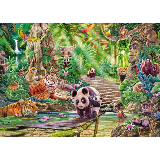 1000 Teile Puzzle Schmidt - Steve Sundram: Asiatische Tierwelt