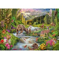 Puzzle de 1000 piezas Schmidt - Steve Sundram: Animales del bosque