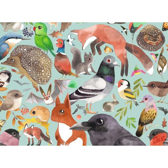 Puzzle 500 Teile Ravensburger - Besucher im Garten