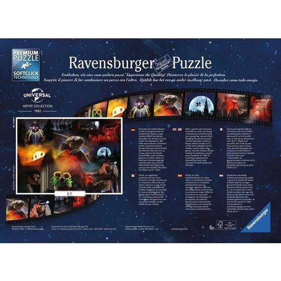 Puzzle 1000 piese Ravensburger - E.T. Extraterestrul