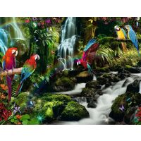 Puzzle 2000 Teile Ravensburger - Papageien im Dschungel