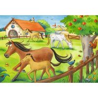 Puzzle 2x12 Teile Ravensburger - Pferde