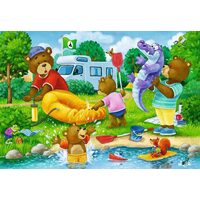 Puzzle 2x24 Teile Ravensburger - Bären im Camping